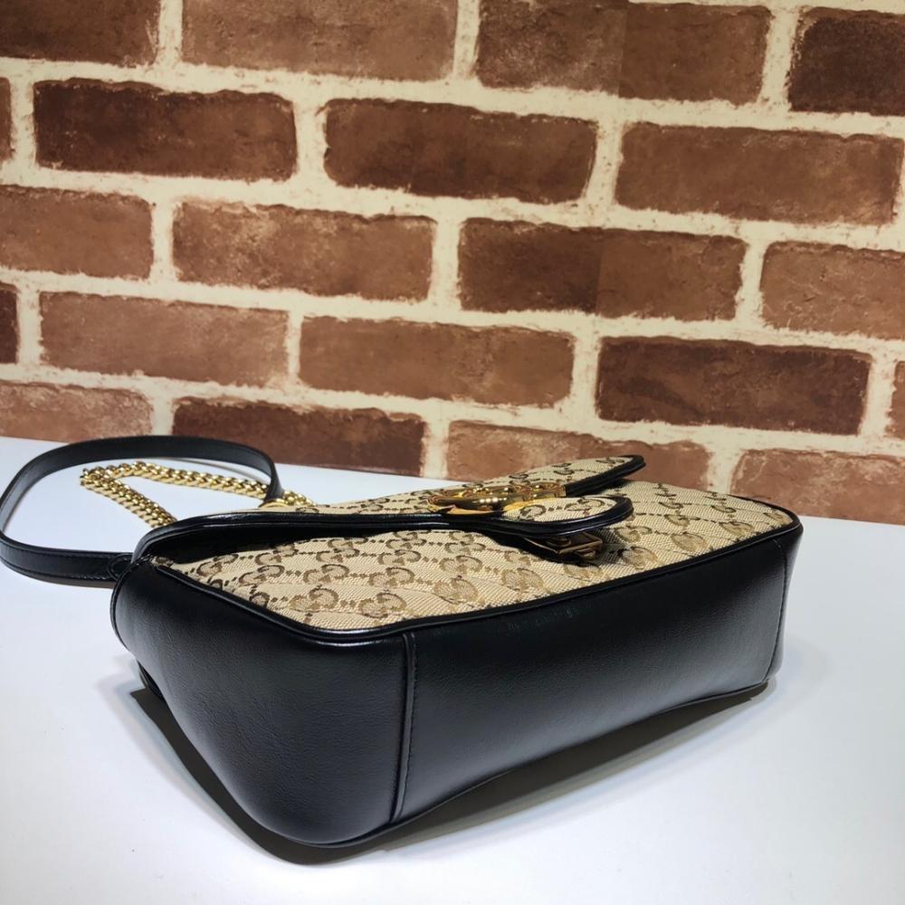 Gold Leather Shoulder Bag