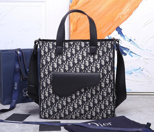 Elegant Premium Black Calfskin Shoulder Bag