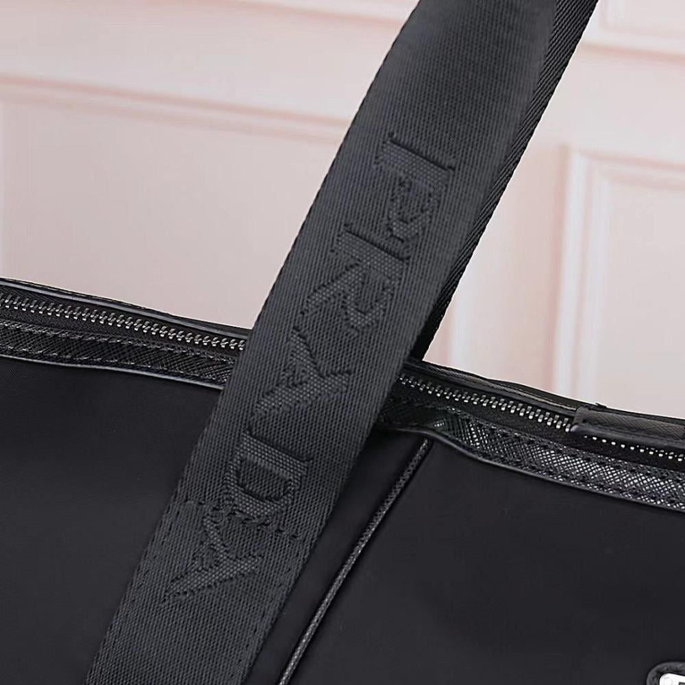 Modern Refined Nylon Top Handle Bag