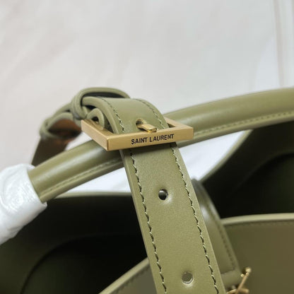 Studded Calfskin Bucket Bag