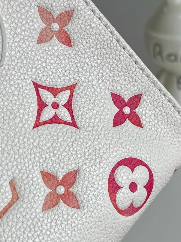 Alma Red Printed Leather Shoulder Bag