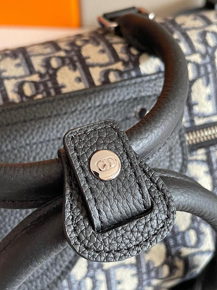 Modern Black Printed Calfskin Shoulder Bag – Limited Edition