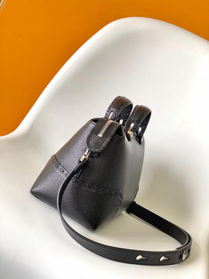 Calfskin Top Handle Bag