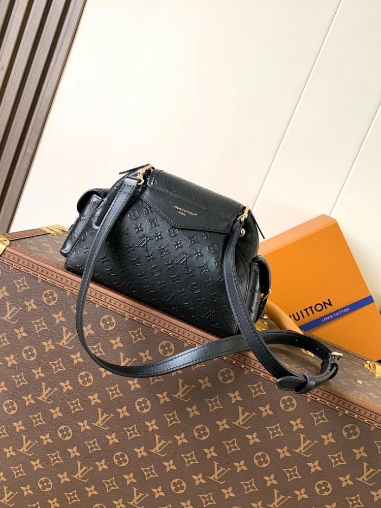 Italian-Inspired Stylish Monogram Calfskin Shoulder Bag