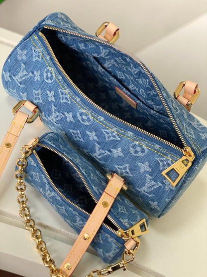 Modern Italian-Inspired Canvas Top Handle Bag
