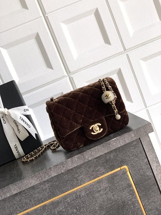 Crystal-Embellished Top Handle Bag