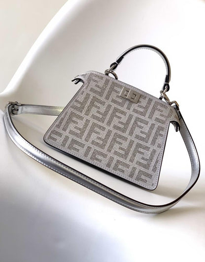 Classic Silver Top Handle Bag