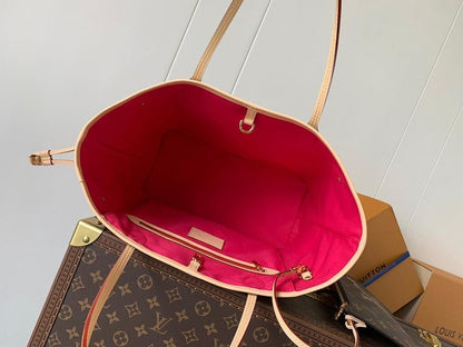 Neverfull Monogram Calfskin Crossbody Bag