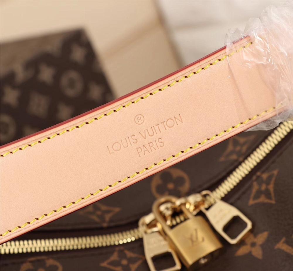 Stylish Refined Monogram Leather Hobo Bag
