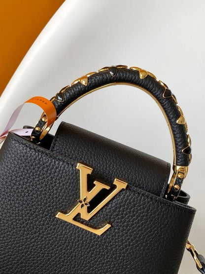 Leather Top Handle Bag