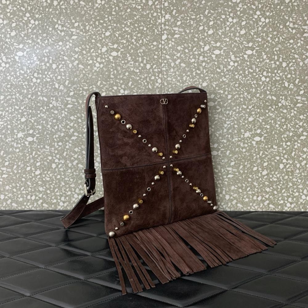 Gold Studded Top Handle Bag