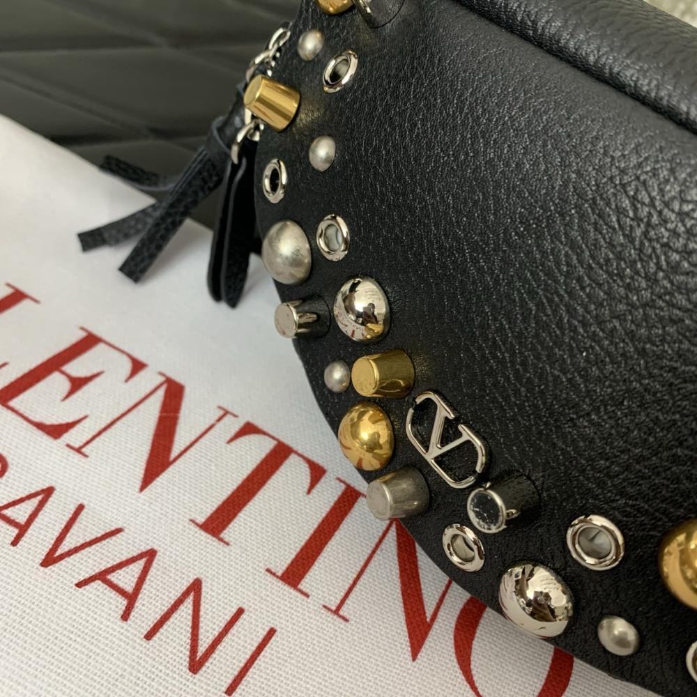 Studded Leather Crossbody Bag
