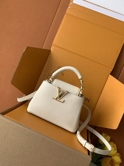 Luxury Leather Top Handle Bag