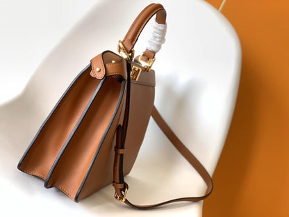 Leather Top Handle Bag