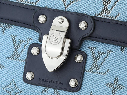 Modern Elegant Studded Calfskin Travel Bag