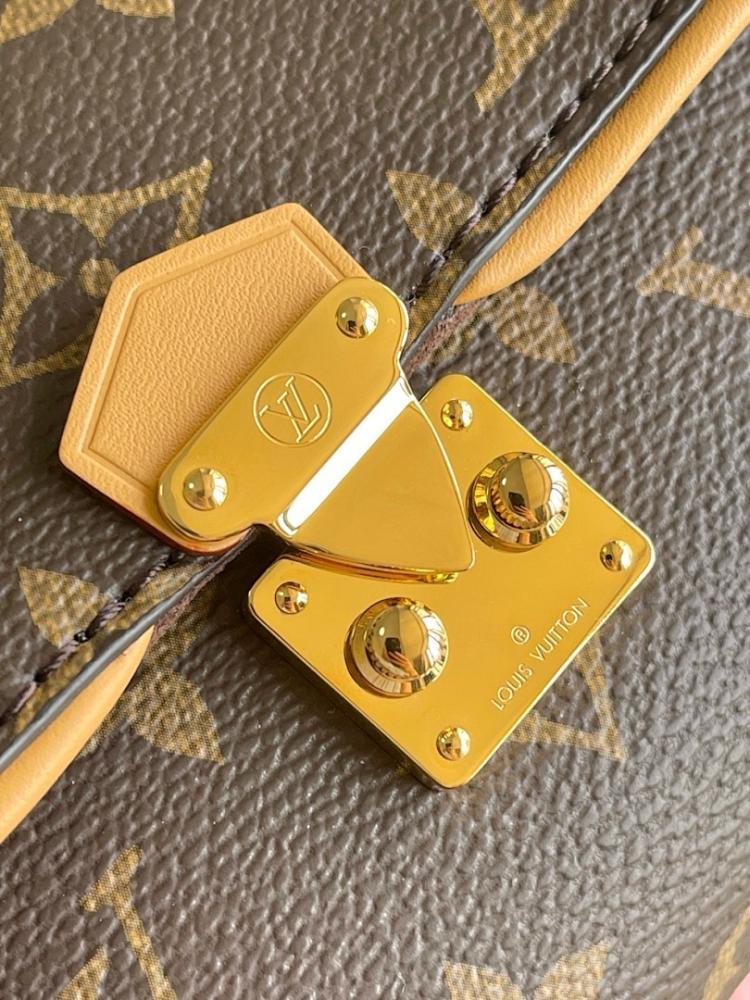 Elegant Stylish Monogram Leather Shoulder Bag