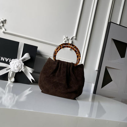 Suede Bucket Bag