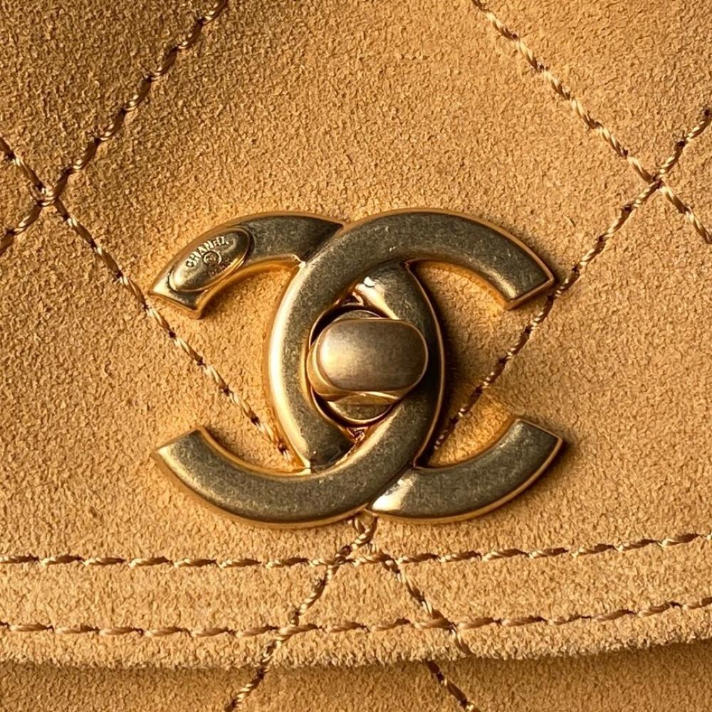 Gold Leather Hobo Bag