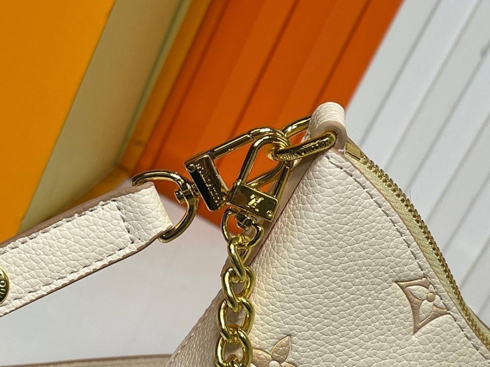 Elegant Refined Gold Woven Leather Top Handle Bag