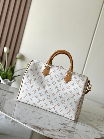 Luxury Elegant Monogram Leather Bag