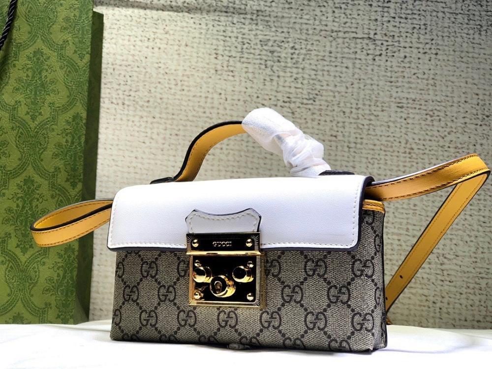 Classic Refined Black Monogram Leather Shoulder Bag