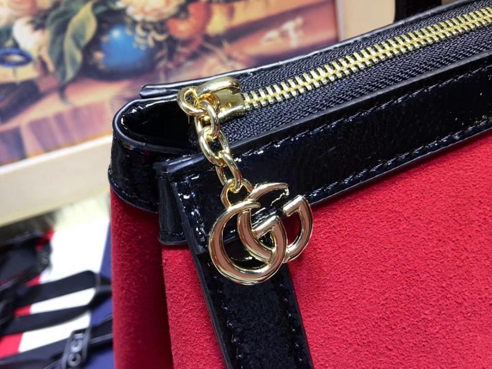 Alma Red Top Handle Bag