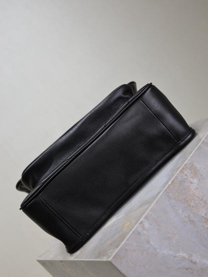 Leather Top Handle Bag