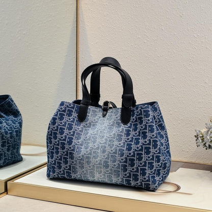 Modern Luxury Calfskin Top Handle Bag