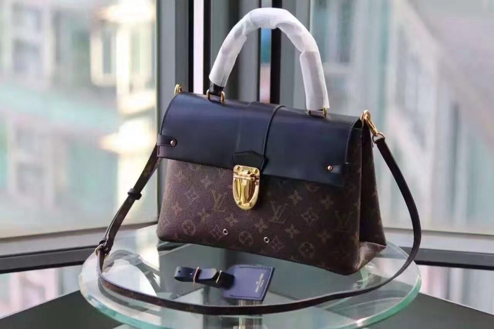 Leather Top Handle Bag