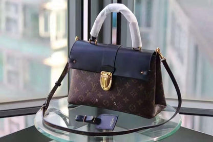 Leather Top Handle Bag