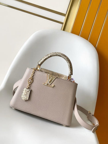 Leather Top Handle Bag
