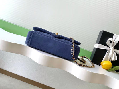 Classic Gold Leather Top Handle Bag