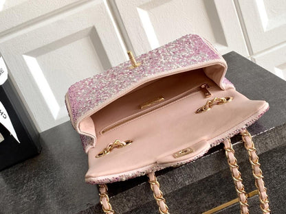 Quilted Top Handle Bag