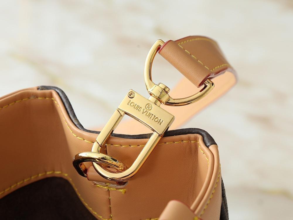 Modern Refined Gold Monogram Leather Shoulder Bag