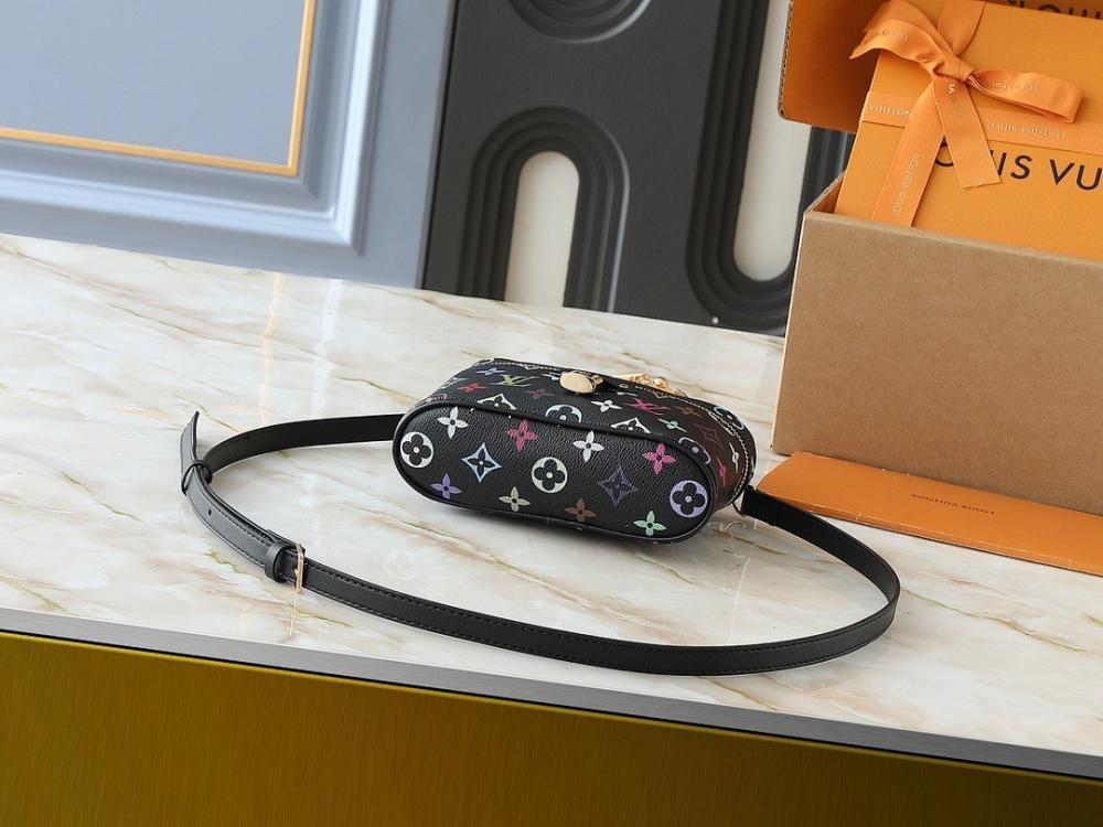 Modern Refined Monogram Leather Crossbody Bag