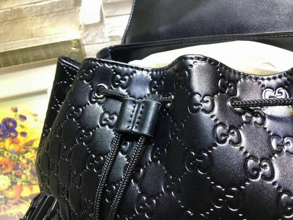 Stylish Refined Leather Crossbody Bag