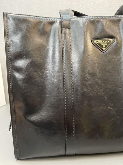 Leather Top Handle Bag