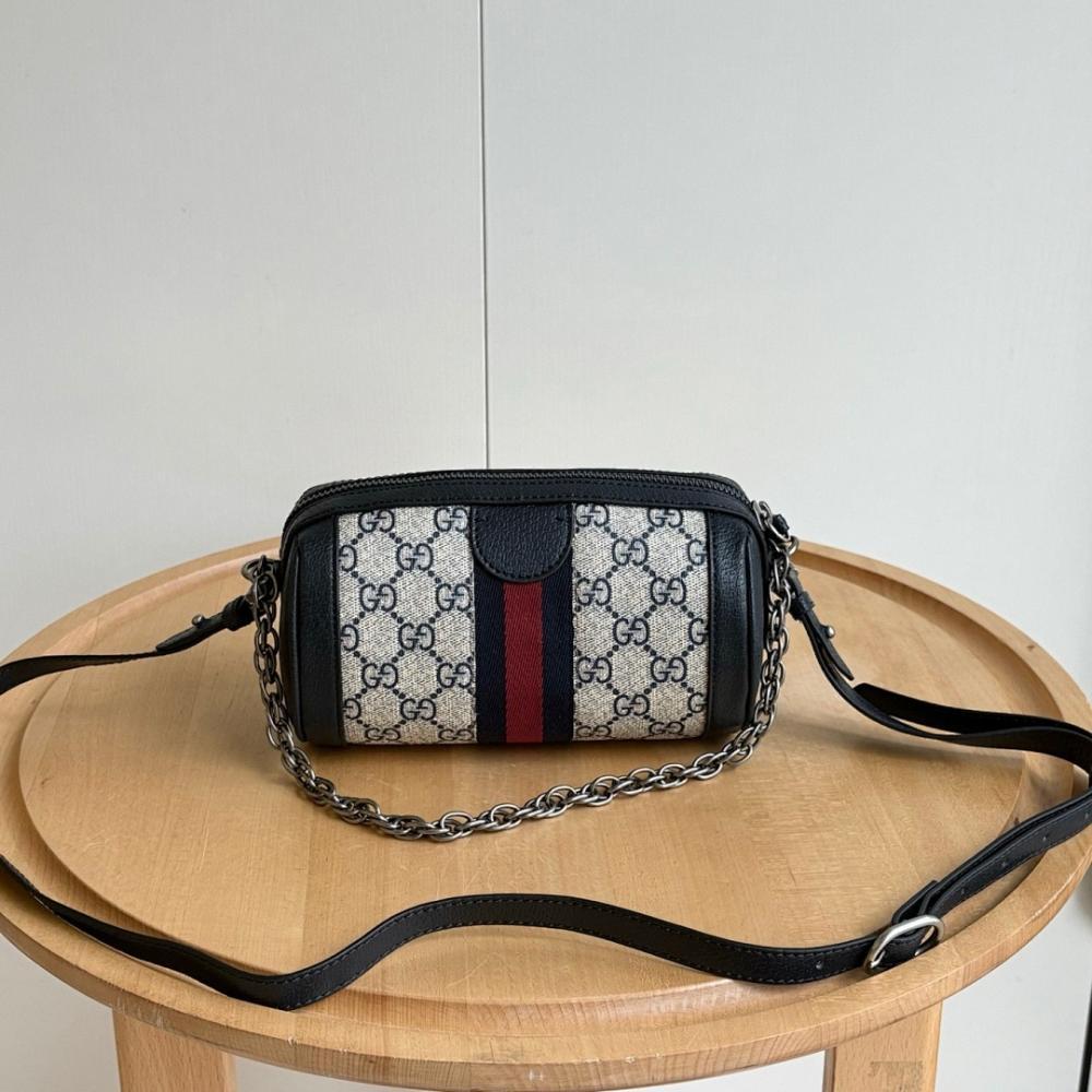 Ophidia Leather Shoulder Bag