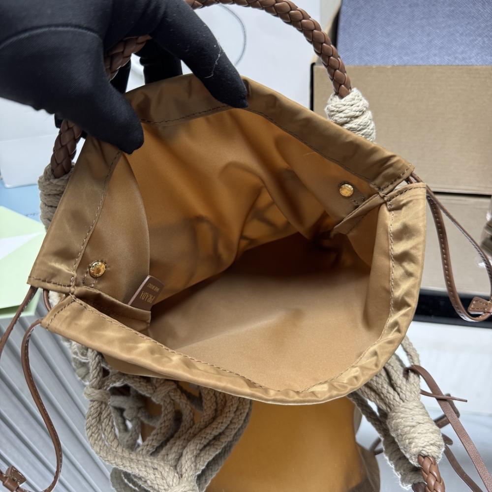 Woven Top Handle Bag