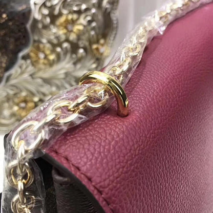 Elegant Gold Monogram Calfskin Crossbody Bag – Limited Edition