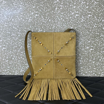 Studded Leather Crossbody Bag
