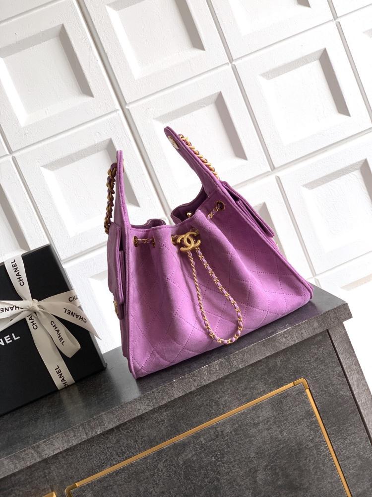 Gold Leather Bucket Bag