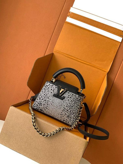 Crystal-Embellished Leather Wallet
