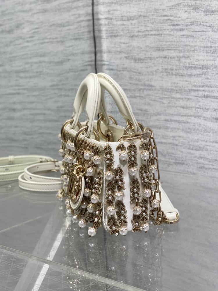 Embroidered Top Handle Bag