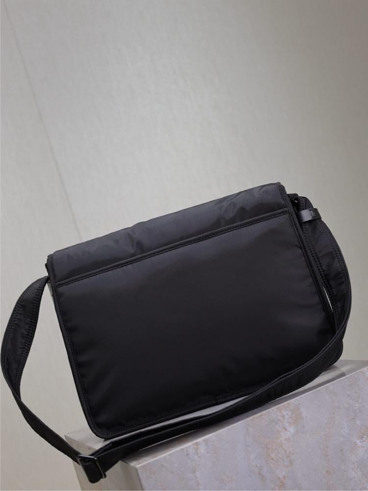 Classic Luxury Black Nylon Crossbody Bag
