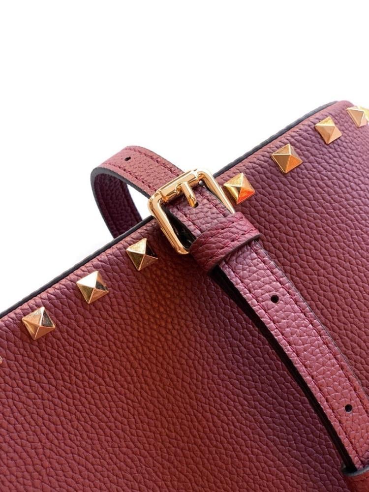 Stylish Studded Calfskin Shoulder Bag – Limited Edition