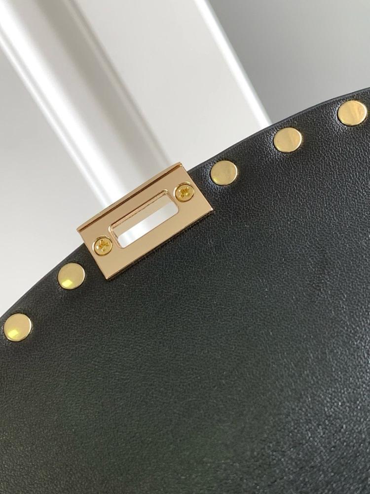 Stylish Refined Studded Leather Crossbody Bag