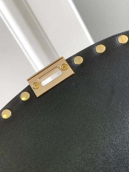 Stylish Refined Studded Leather Crossbody Bag