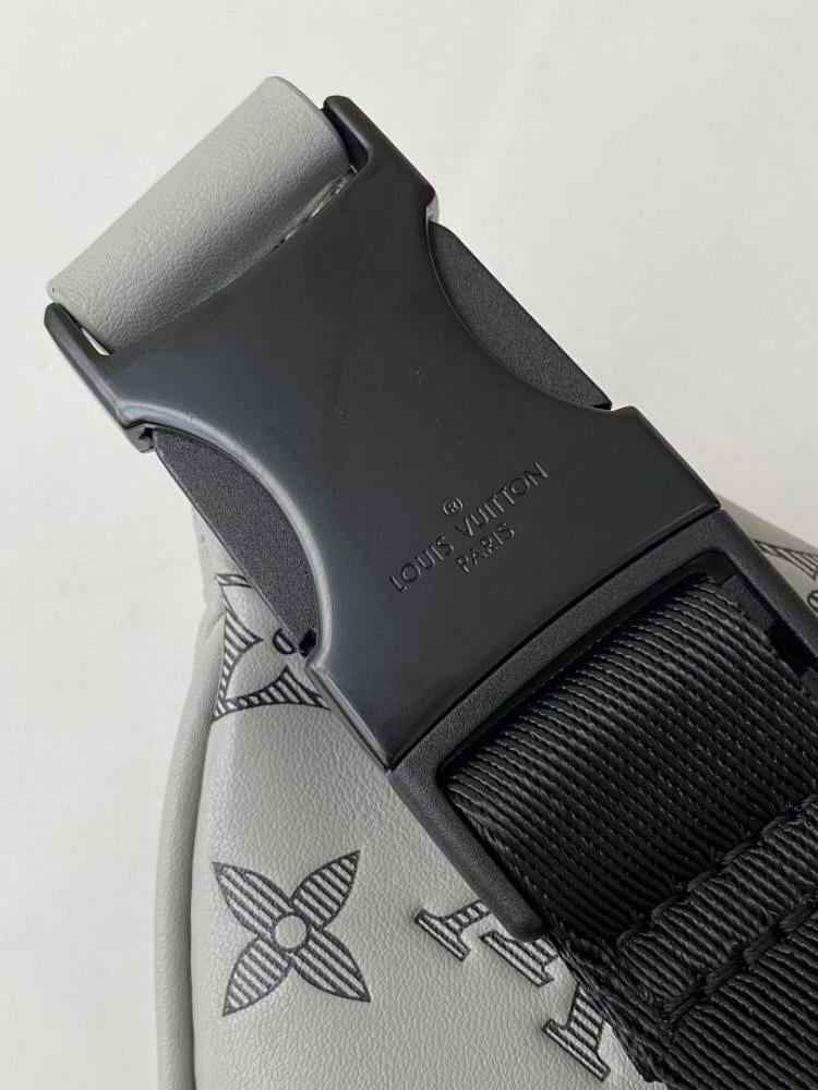 Luxury Refined Grey Leather Bag