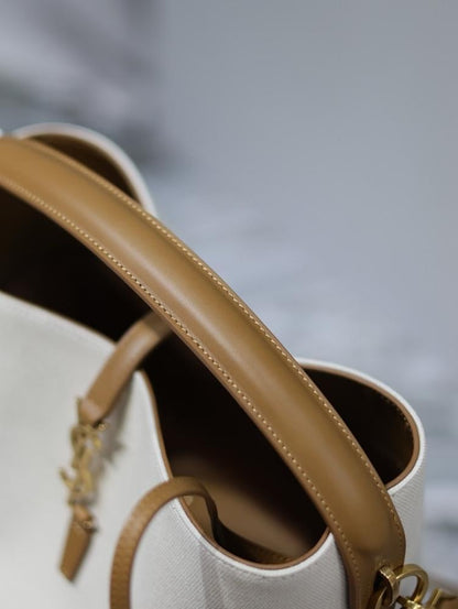 Modern Italian-Inspired Leather Top Handle Bag